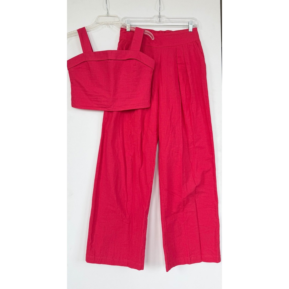 Abercrombie & Fitch Hot Pink Two-Piece Pantsuit Set